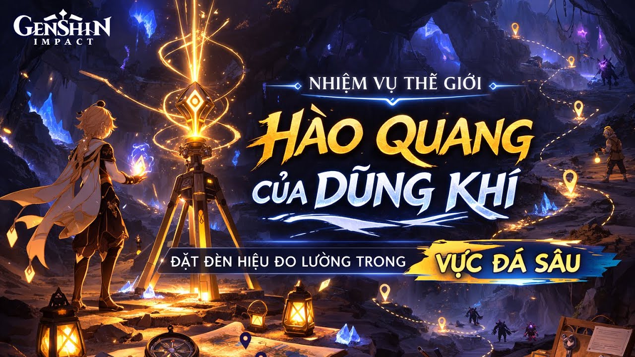 HÀO QUANG CỦA DŨNG KHÍ – Đặt Đèn Hiệu Đo Lường Vực Đá Sâu | Genshin Impact
