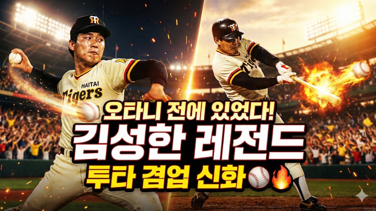 오타니 전에 있었다! KBO 투타 겸업 레전드 김성한의 인생과 커리어 전격 공개 ⚾🔥