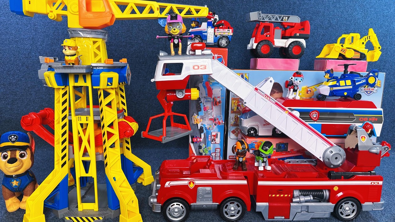12 Minutes Satisfying with Unboxing Paw Patrol Deluxe Engineering Rescue Playset ASMR  Review Toys