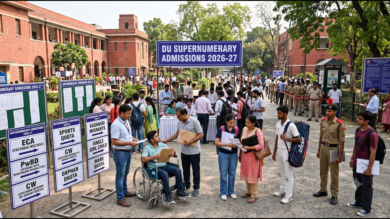 DU Supernumerary Admissions | ECA, Sports, CW, PwBD, Single Girl Child Quota | Complete Guide