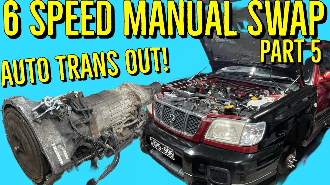 Subaru 6 speed Manual Swap | Auto Transmission Removal | Built Subaru SF5 Forester