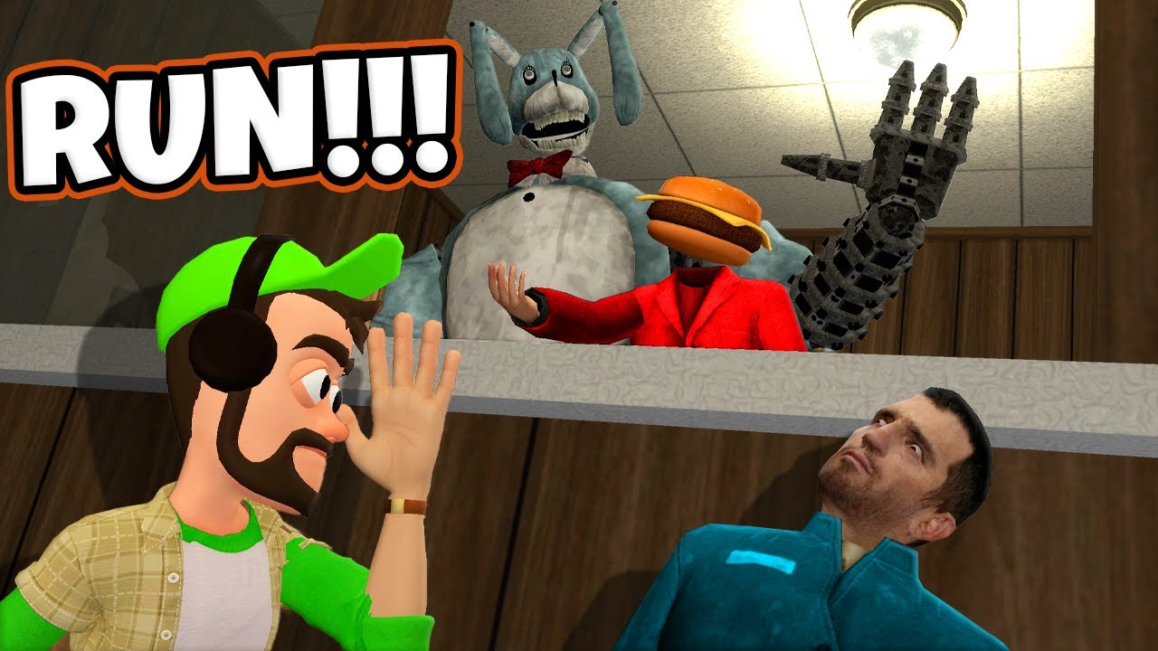 Bon the Rabbit Checked Into Our Haunted Motel! (Gmod with Spycakes & OB)