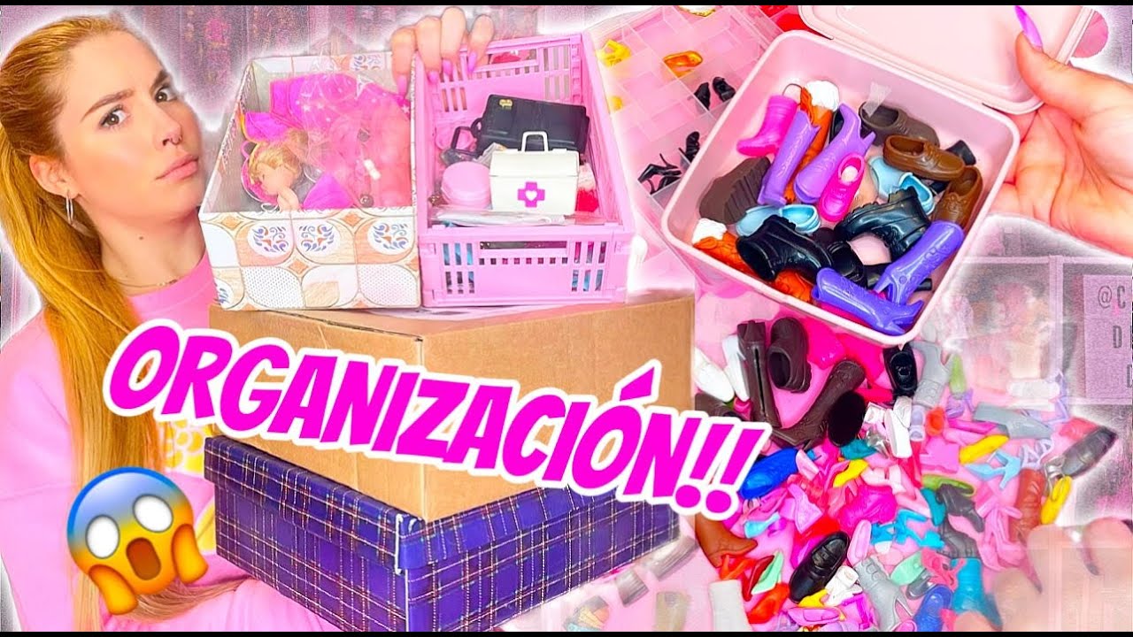 Organizo TODOS mis ACCESORIOS BARBIE en mi HABITACIÓN de MUÑECAS