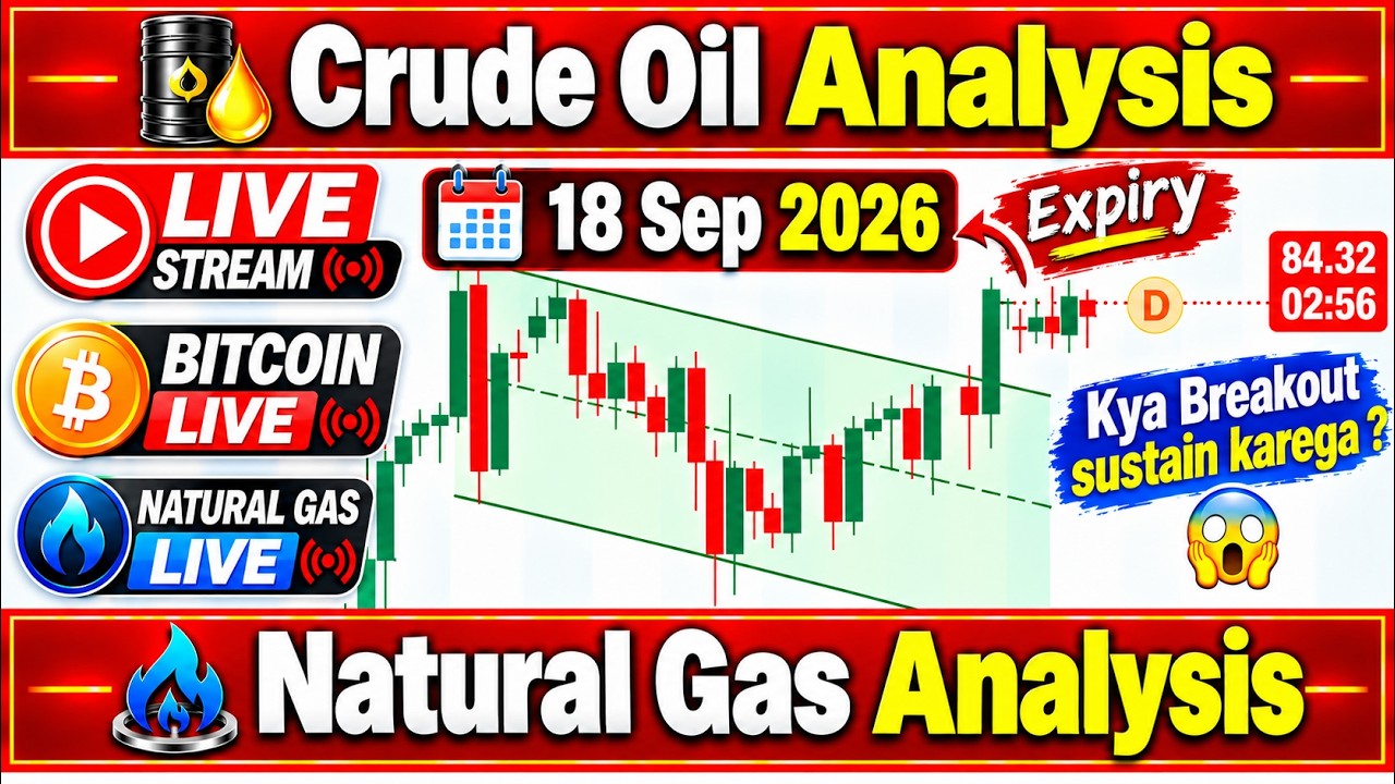 Crude Oil live Trading | Natural Gas live | Bitcoin Live Trading | 18 Sep 2026 | US Iran news
