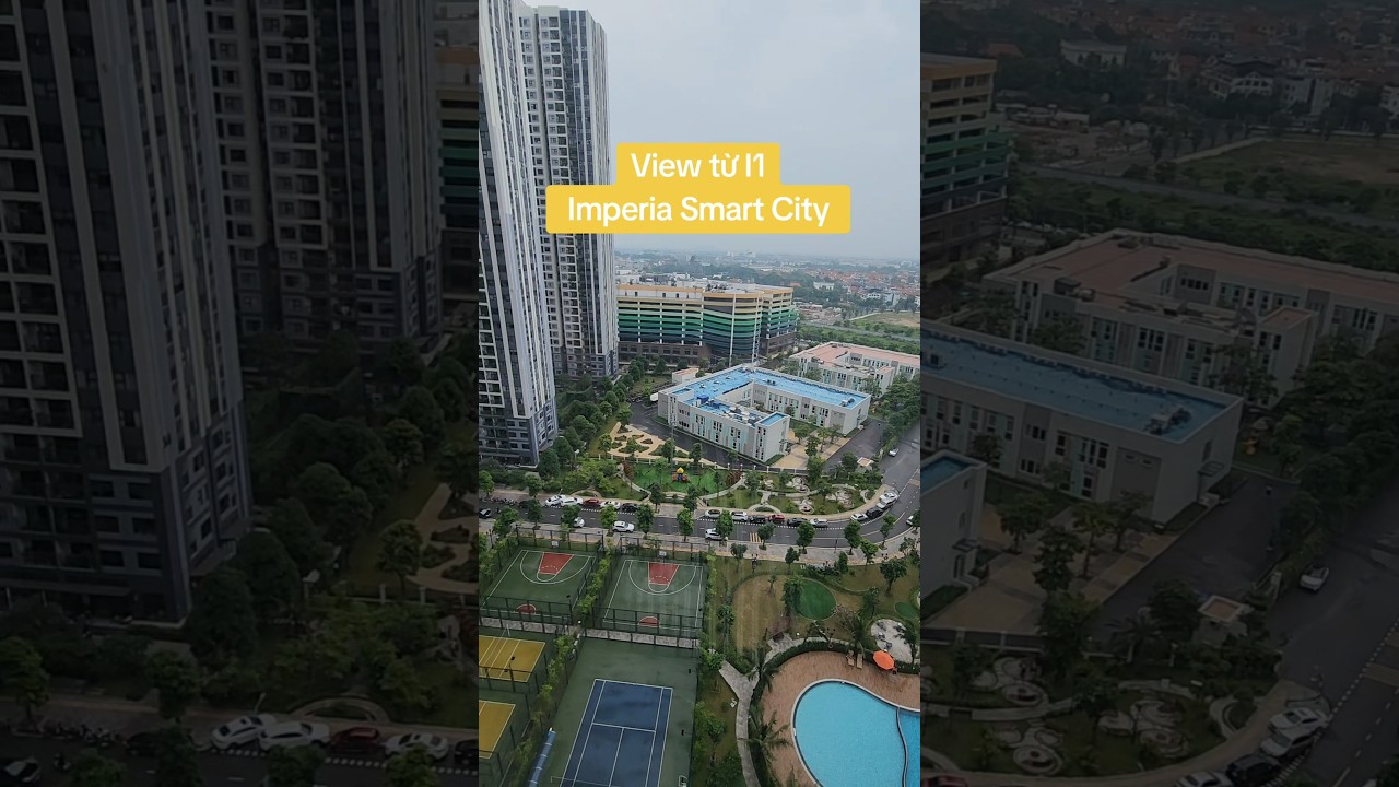 Ngắm view Vinhomes Smart City từ căn hộ 2PN Imperia Smart City #noithatskylight #noithatchungcu