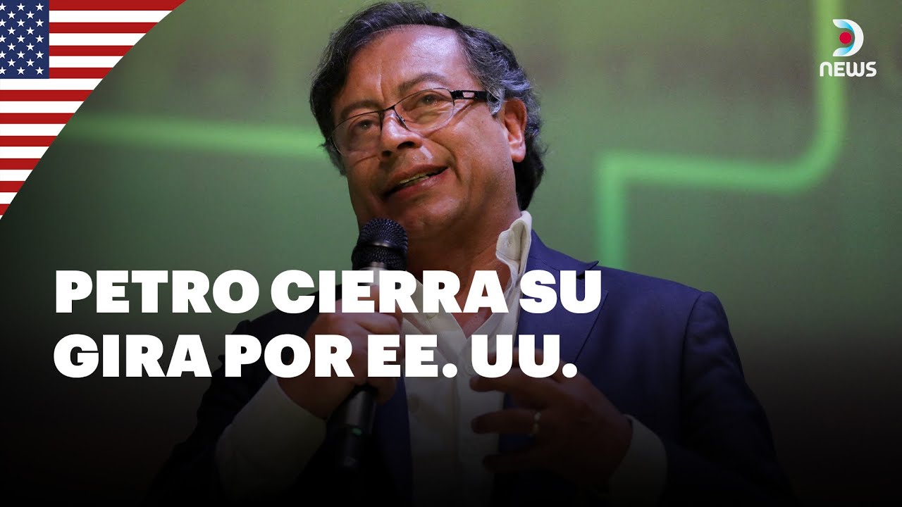 El presidente colombiano, Gustavo Petro, se presenta frente a la universidad de Georgetown | DNews