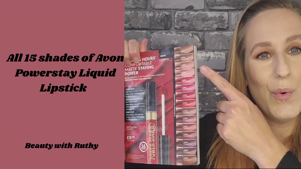 ALL 15 SHADES OF AVON POWERSTAY LIQUID LIPSTICK 💄💋