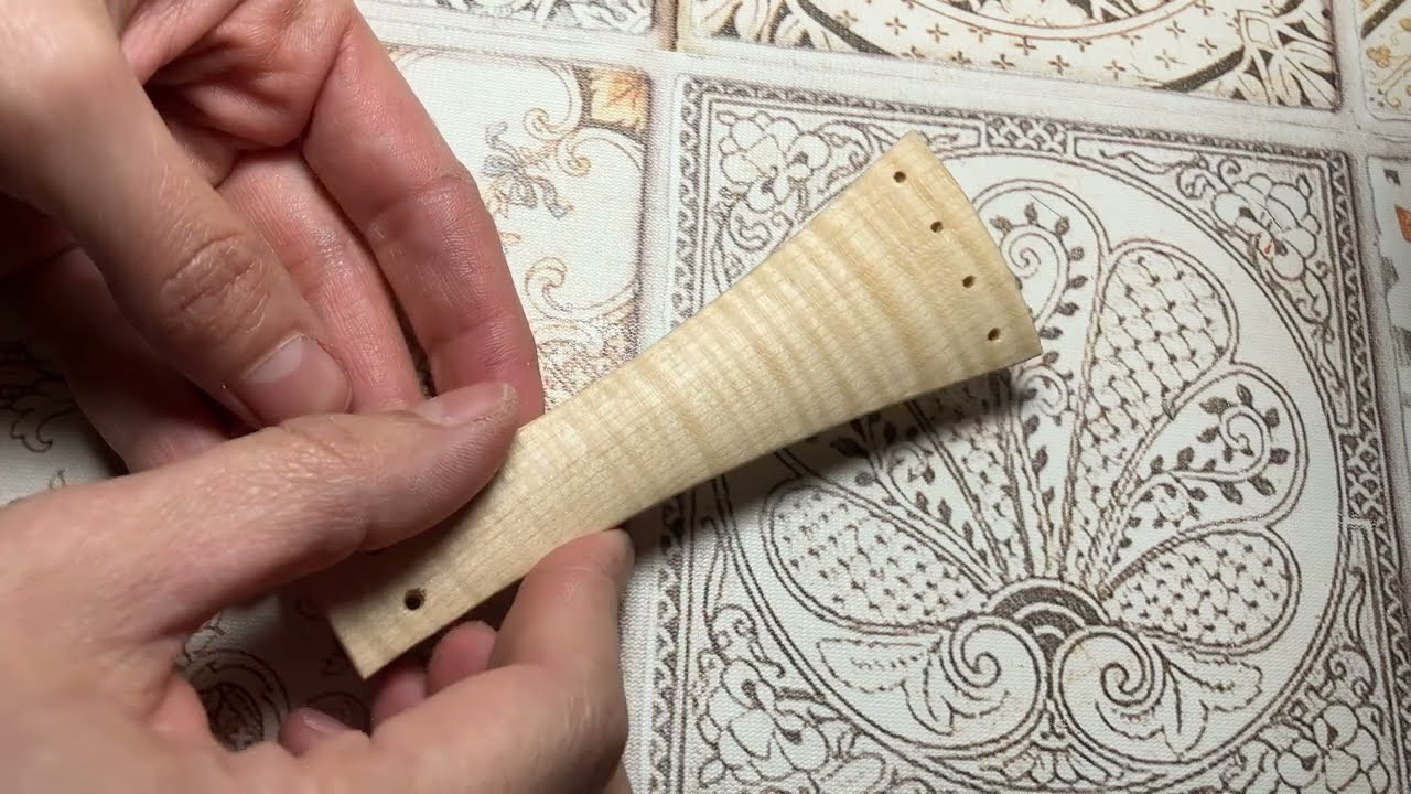Making a baroque tailpiece | Making a baroque violin