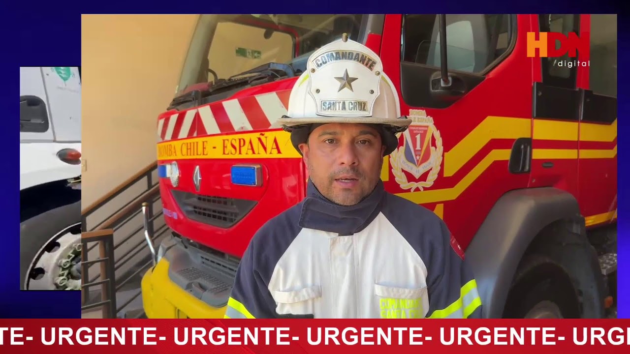 Emergencia por colisión entre dos vehículos sector, los toros comuna de Santa Cruz