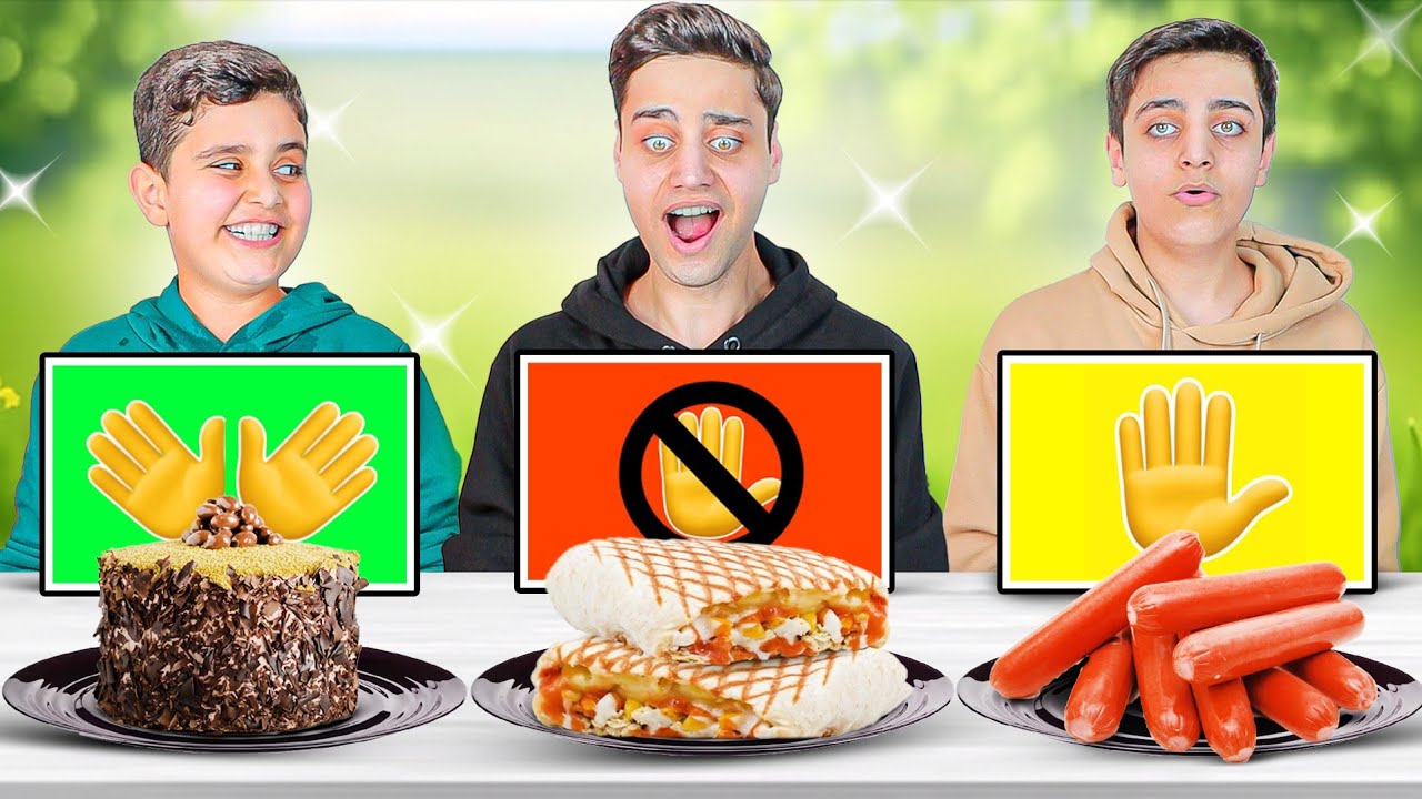 أقوى عركة😱 في تحدي الأكل ( يد🖐يدين👐 بدون يد🚫) ..تاكوس