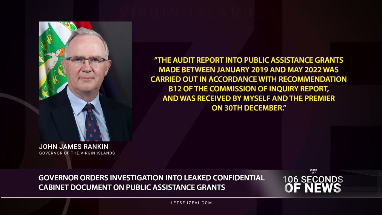 Investigation Into Leaked Confidential Cabinet Document On Public Assistance Grants - Fuze News