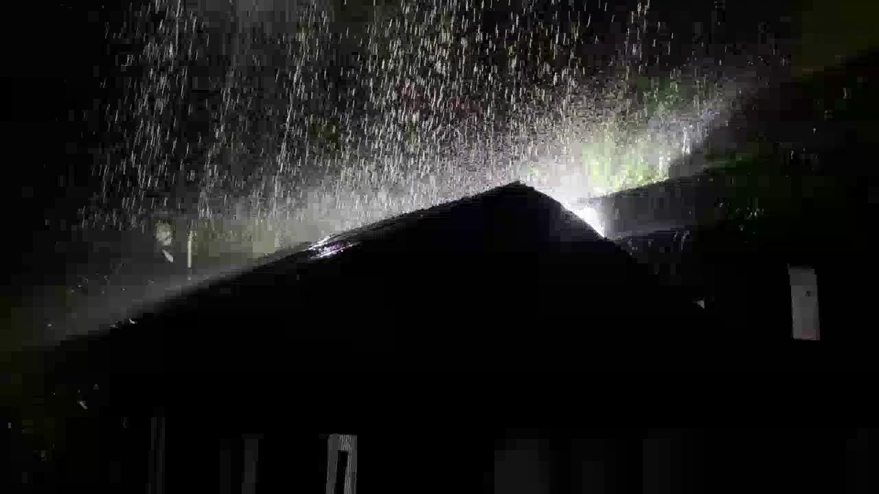 ASMR Rain on Tin Roof at Night | Fall Asleep Fast
