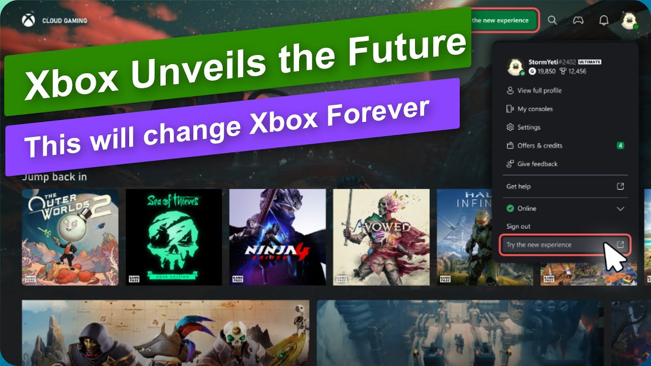 Xbox представил будущее панели управления.