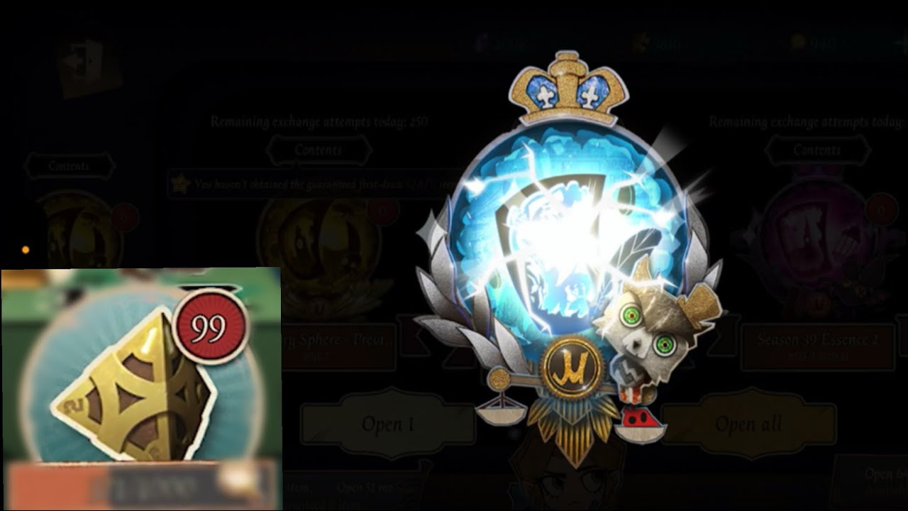 Opening ESSENCES  + 99 dices / Identity V commentary