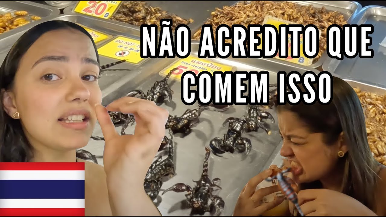 TODO TIPO DE COMIDA TAILANDESA NO MAIOR  MERCADO DE PHUKET  | TAILÂNDIA #4 🇹🇭