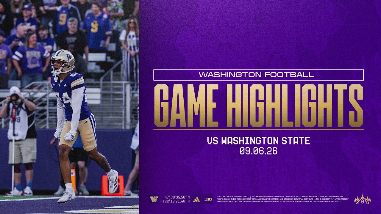 Washington 24, Washington State 10 | Huskies Highlights