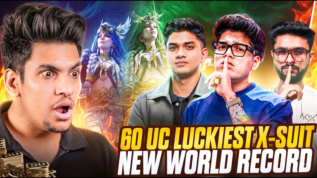 10 UC Trick X-Suit 🔥 Biggest Crate Opening Record in BGMI | Druvaen X-Suit Spin Jonathan Gaming