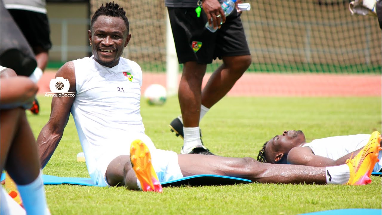 Dernière séance d'entraînement des Éperviers du Togo, avant le face-à-face contre le Soudan du Sud