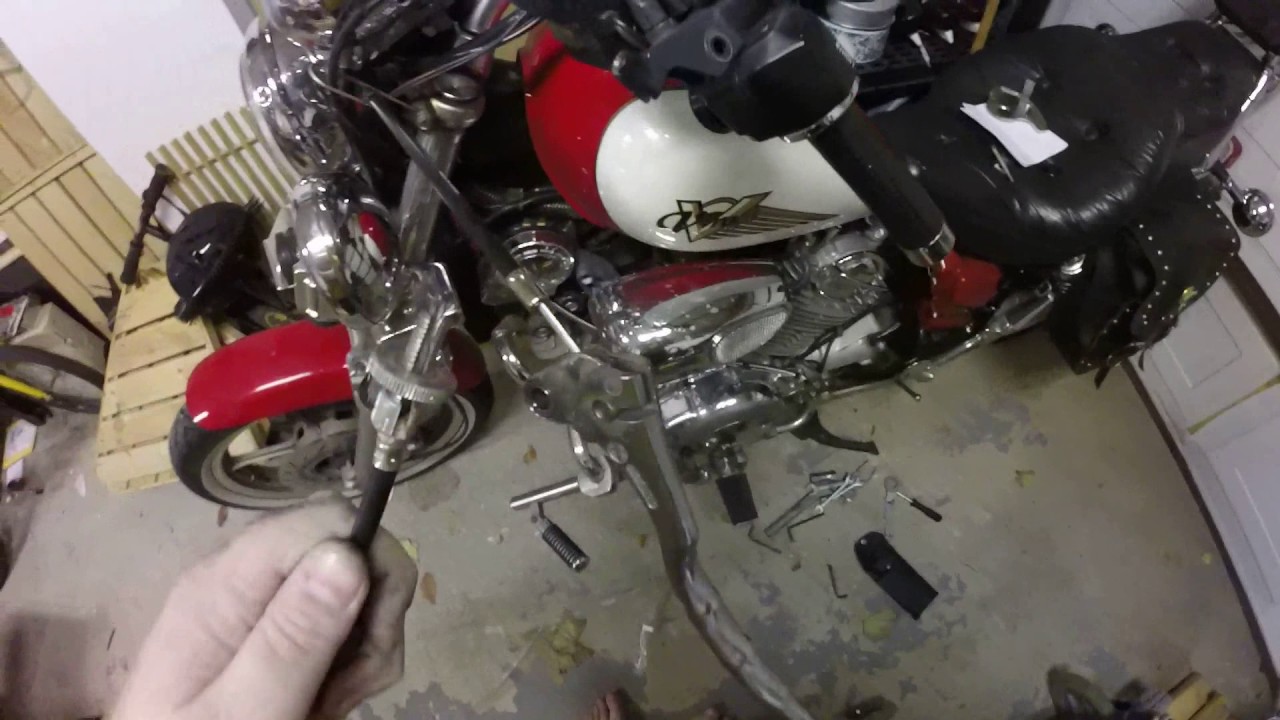 1995 Yamaha Virago xv750 clutch cable replacement