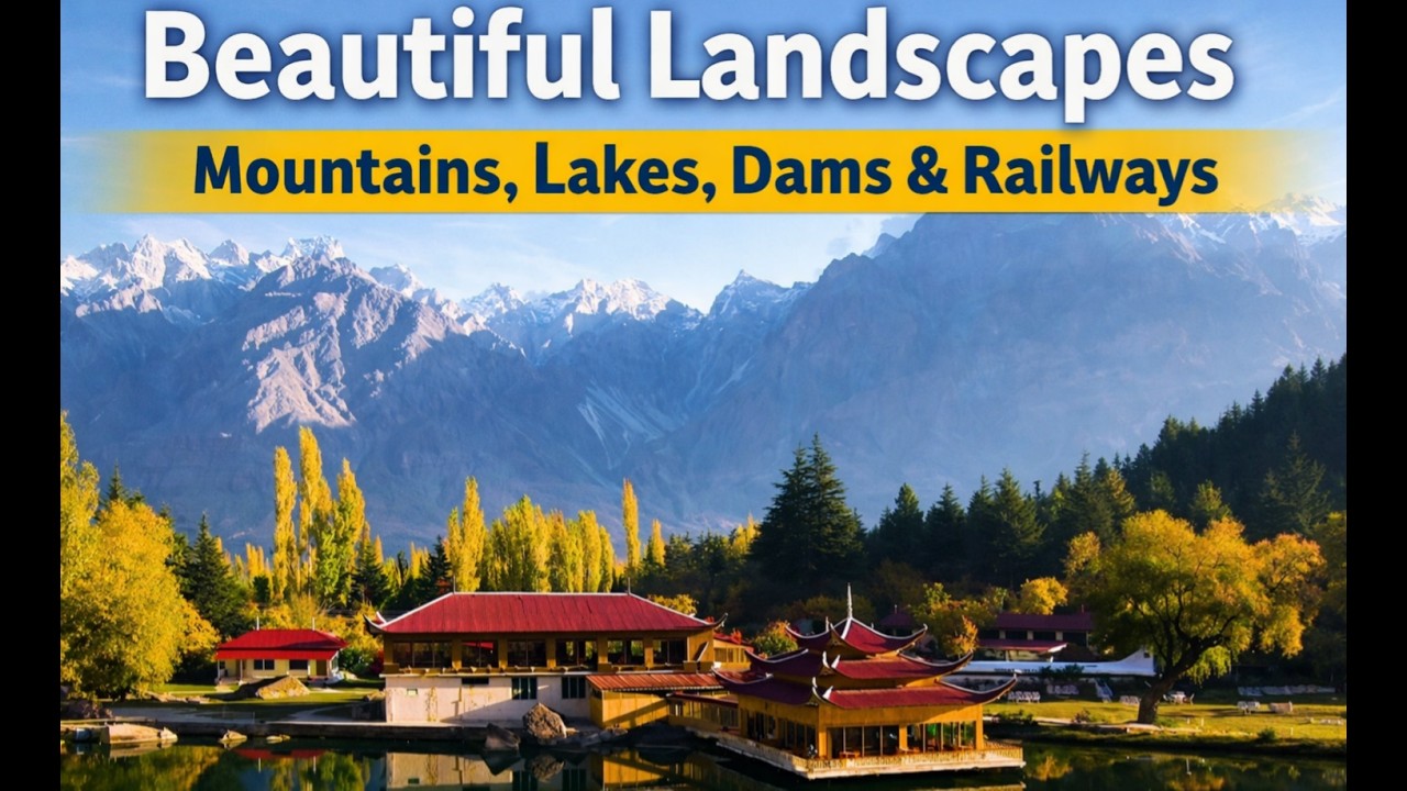 Pakistan’s Beautiful Landscapes | Mountains, Lakes, Dams & Railways