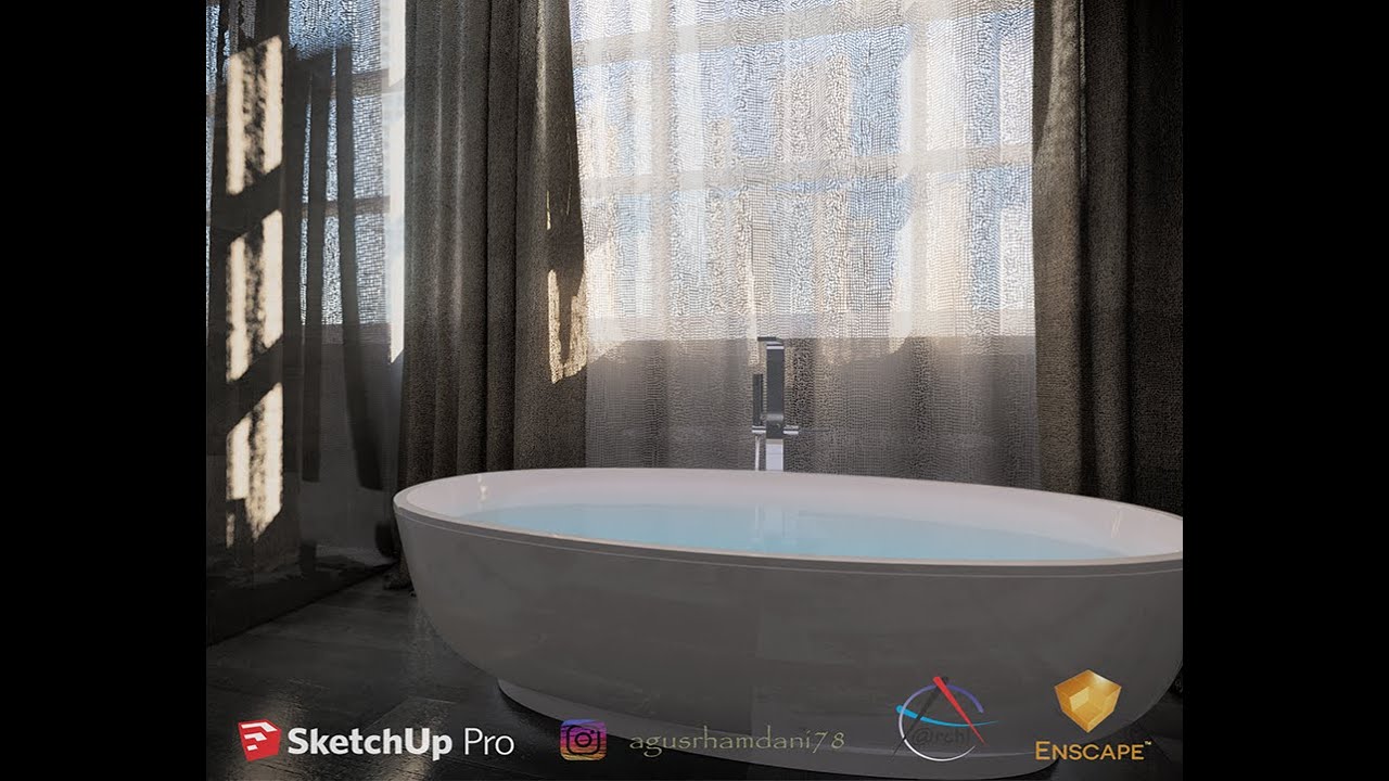 How to make Curtain Transparent in Enscape 2.7
