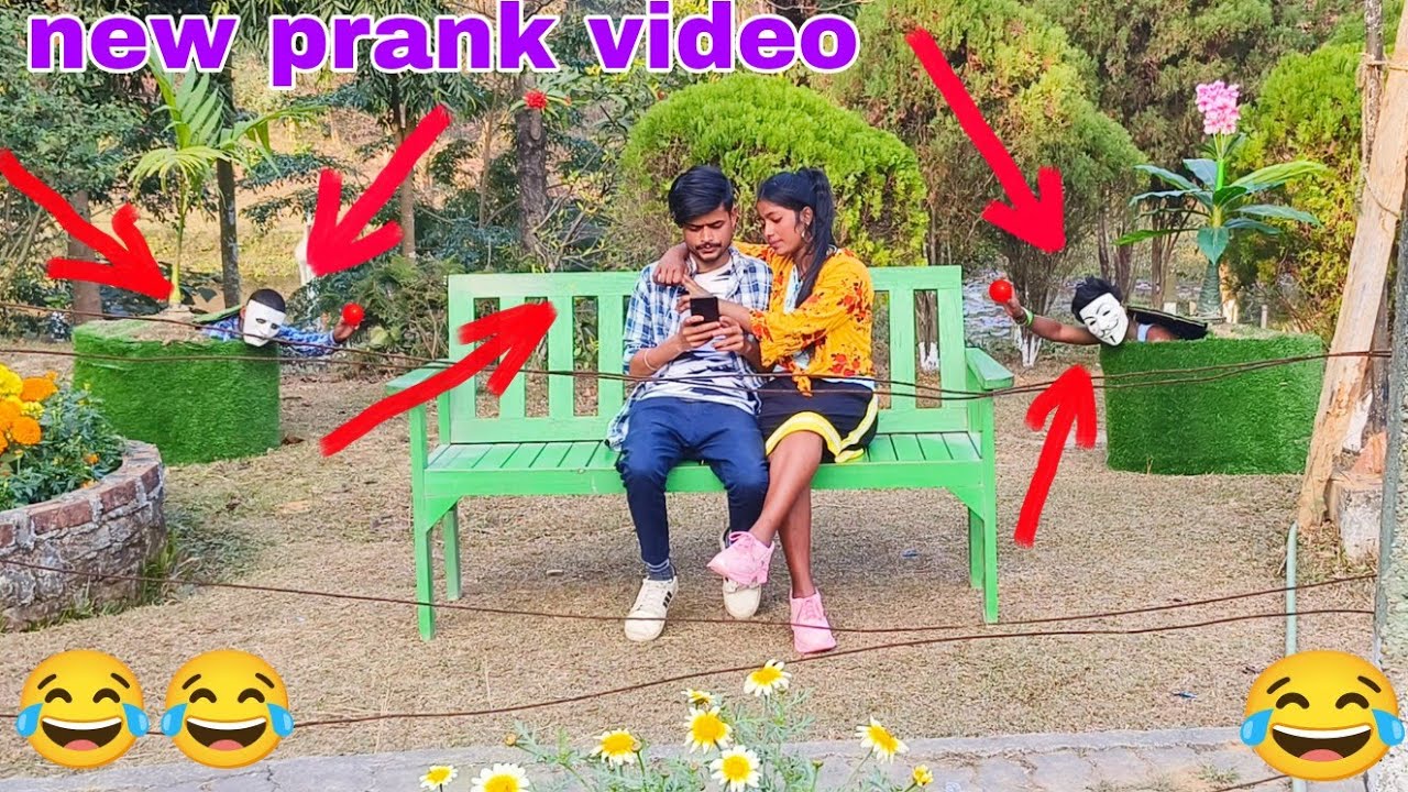 Prank From inside a Flower tub| prank video