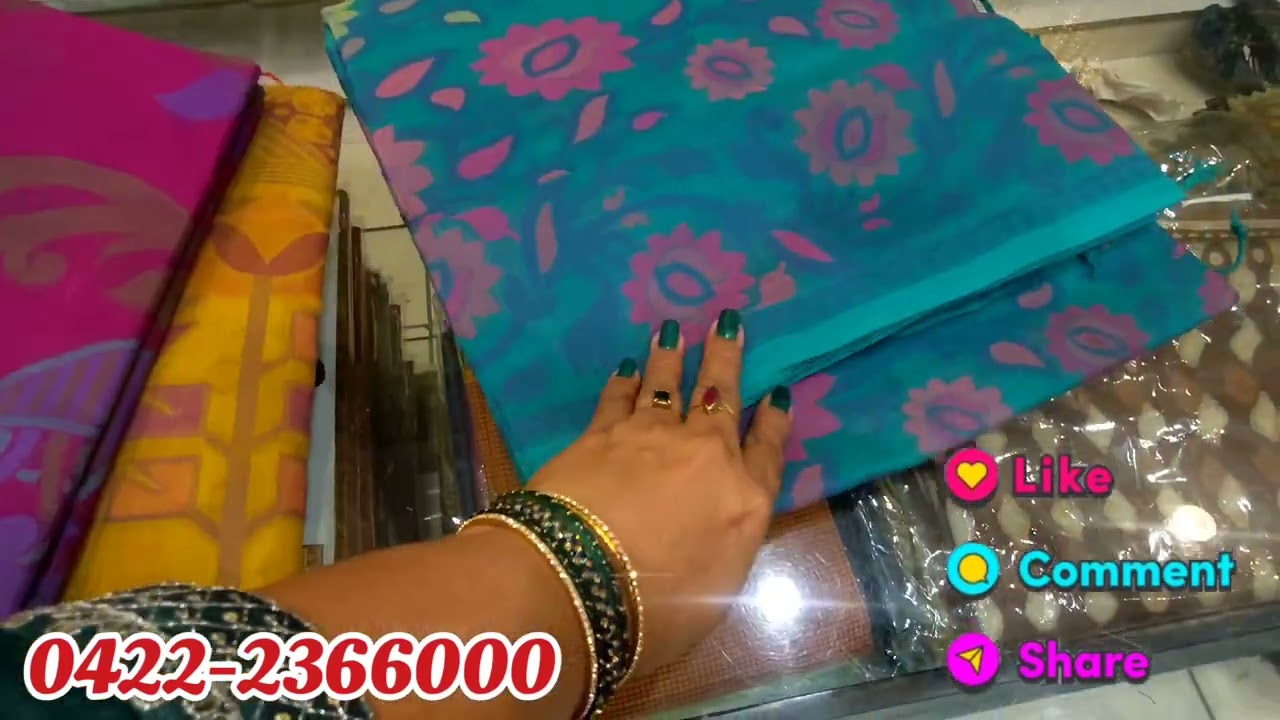 Pothys💕 variety  saree collection 💜 oppanakara street Coimbatore