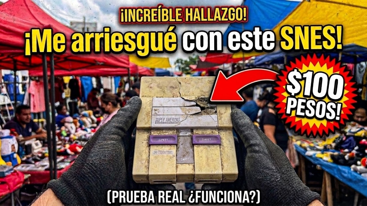 Me arriesgué con esta SNES de 100 Pesos (Prueba Real)