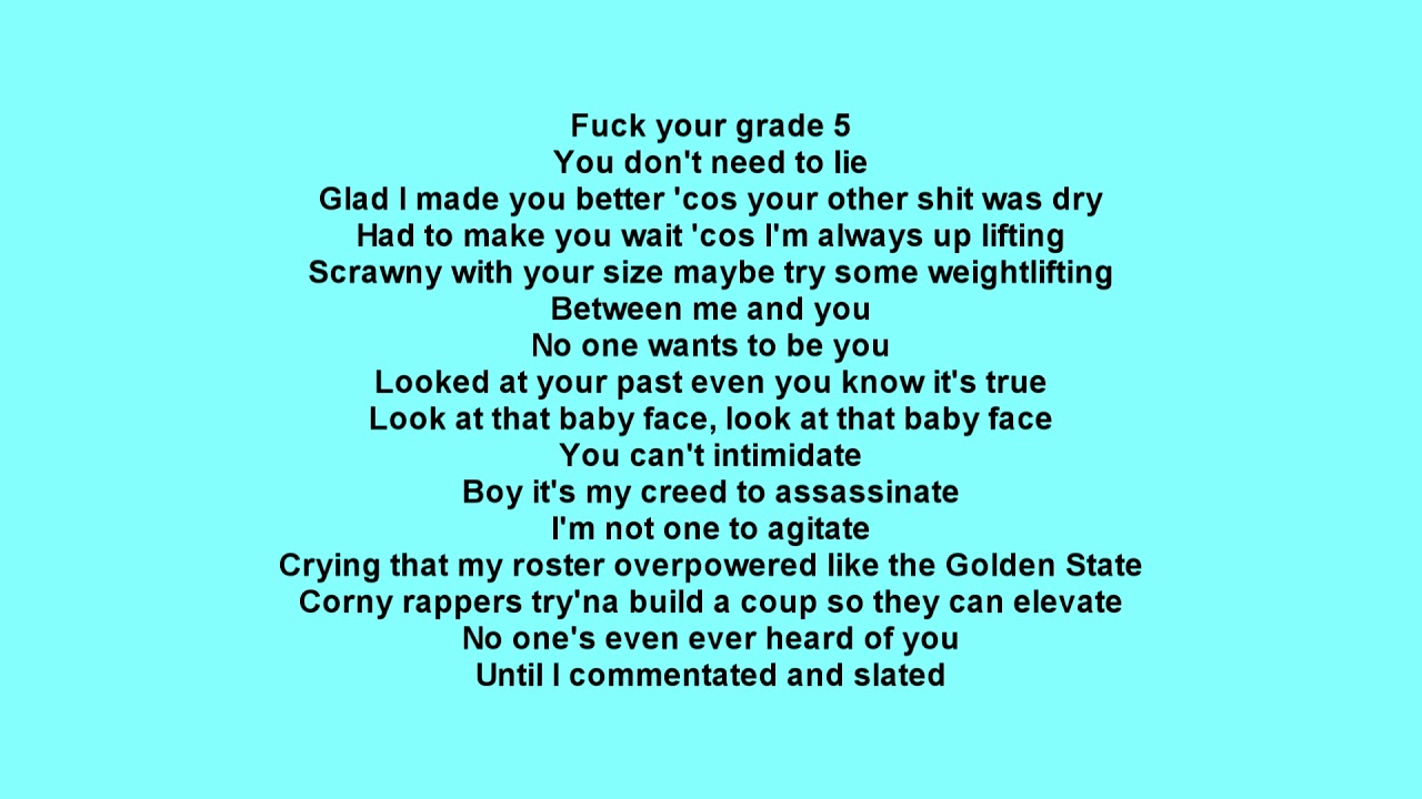 KSI- Ares (Quadeca's disstrack) (Lyrics)