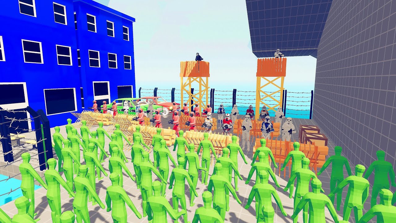 Zombie 100 Units vs Starwars + Squid Game Army Soldier - Totally Accurate Battle Simulator TABS