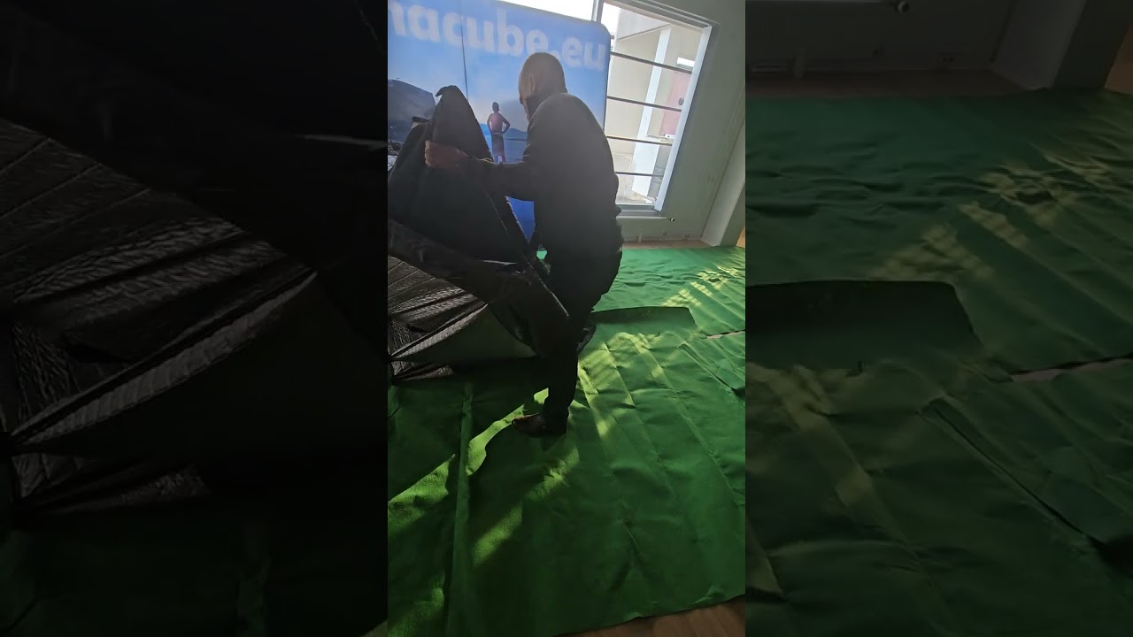 Saunacube Cube series unfold and upfold less than 2 minutes