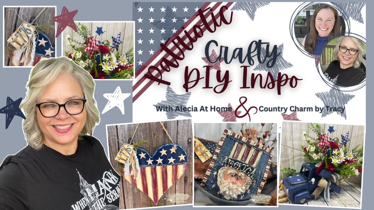 🇺🇸🌿 ~ Patriotic Americana Country Crafts || DIY Inspiration || Great to Decorate all Summer!
