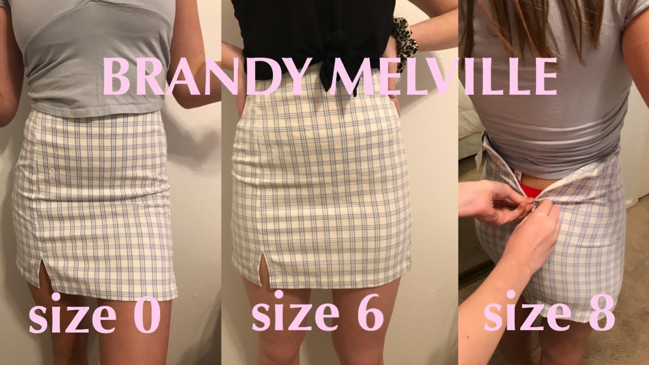 BRANDY MELVILLE ON SIZE 0 VS SIZE 8: TRY ON IN STORE