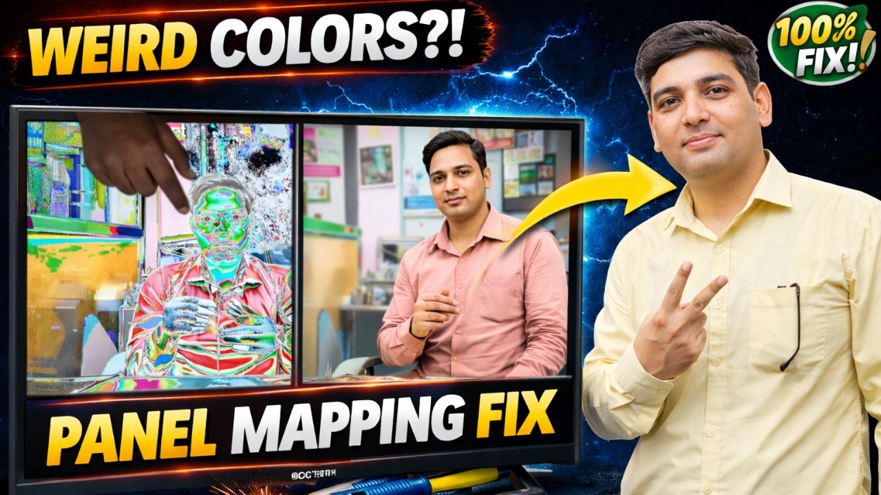 Penal Mapping कैसे ठीक करें |  LED TV Panel Repair, GK Institute