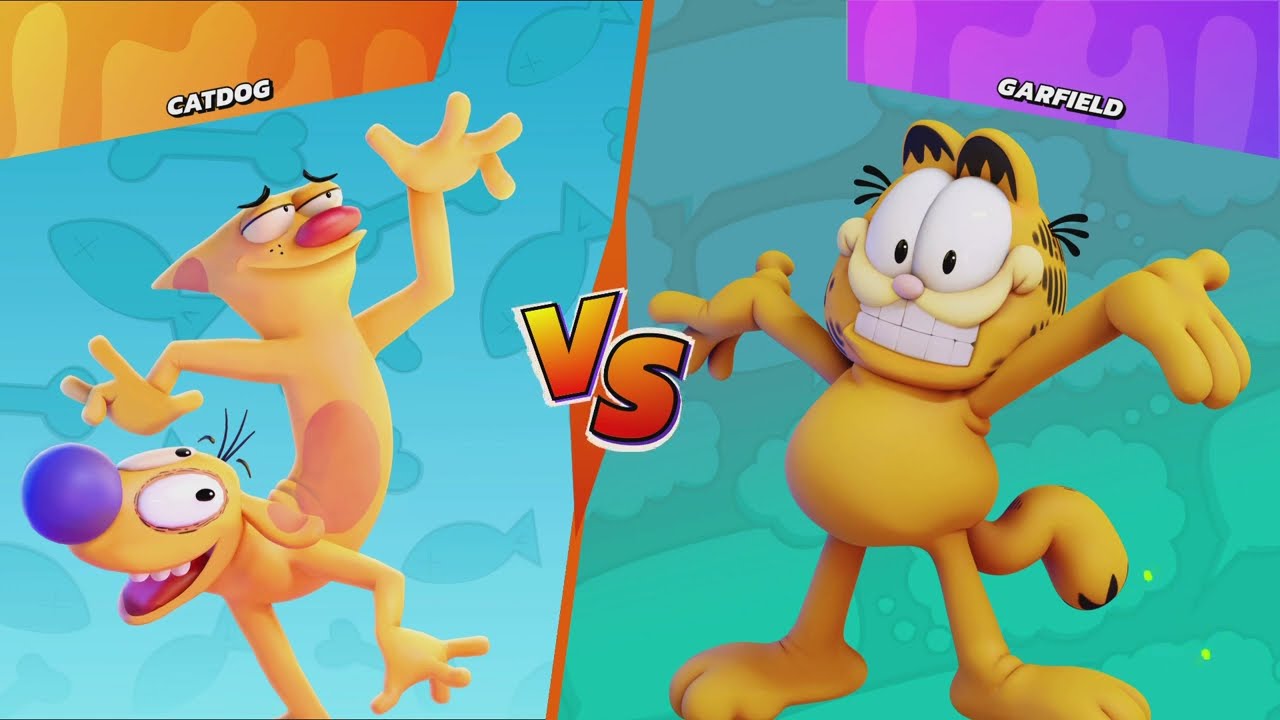 Nickelodeon All-Star Brawl CatDog vs Garfield