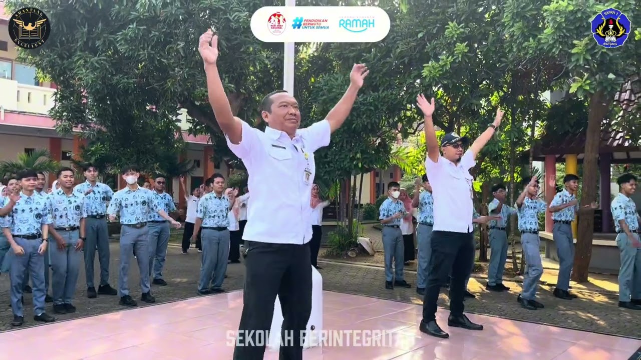 Peringatan Hari Anak Nasional | SMA Negeri 1 Batang | Senam anak Indonesia Hebat