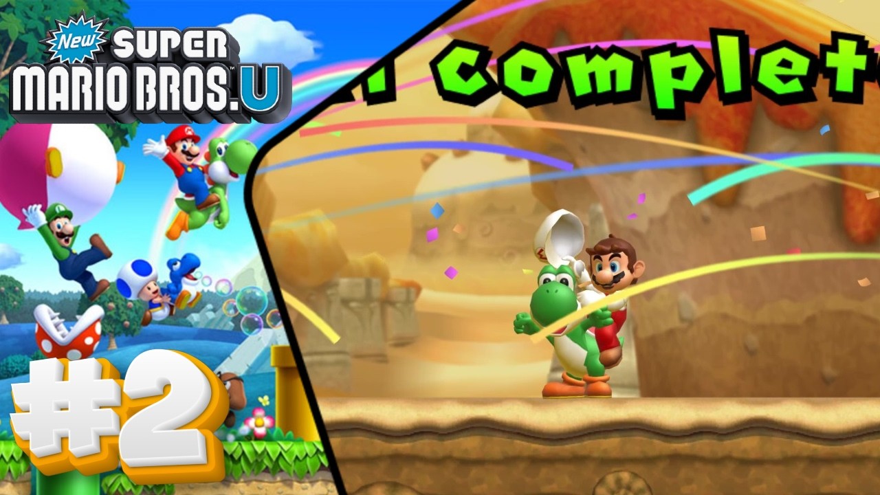 New Super Mario Bros U | #2 | Niveles de cueva en Dunas Pasteleras!