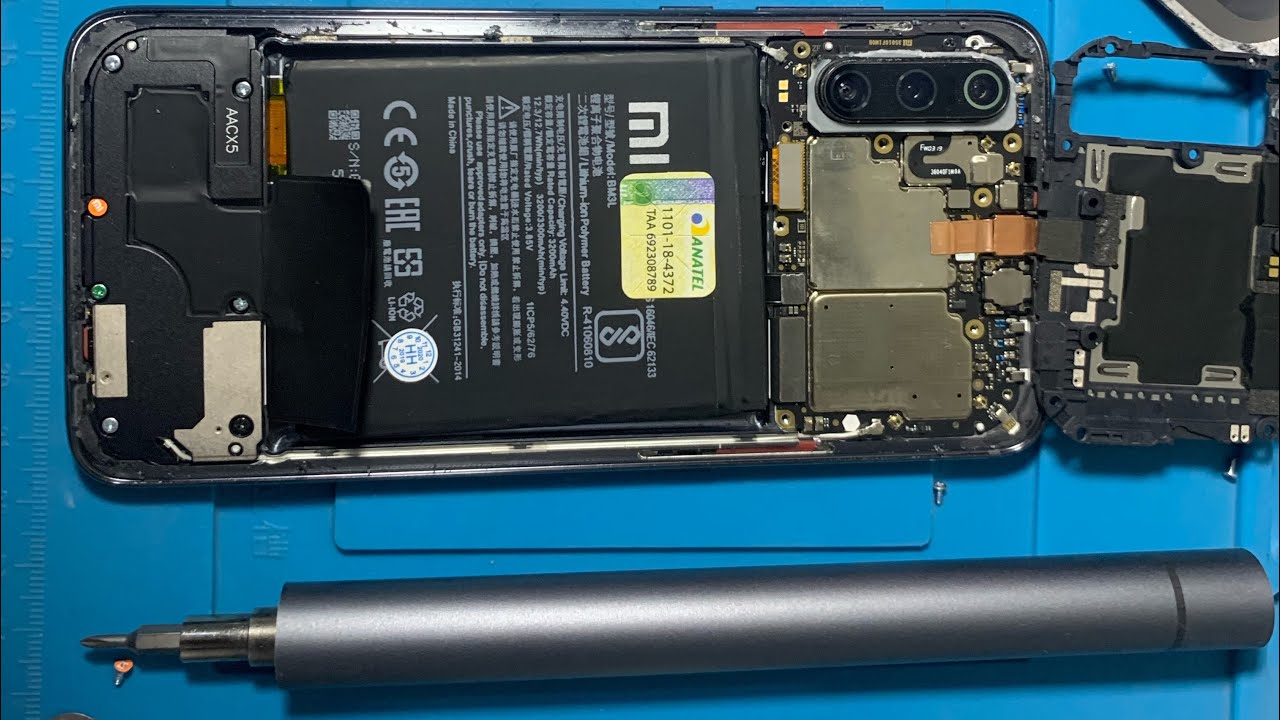 Abrindo xiaomi Mi9 troca de bateria
