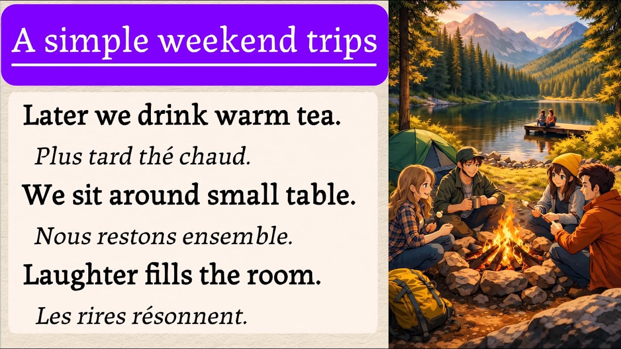 APPRENDRE L’ANGLAIS avec une histoire simple (A1–A2) | Episode 24: A simple weekend trips