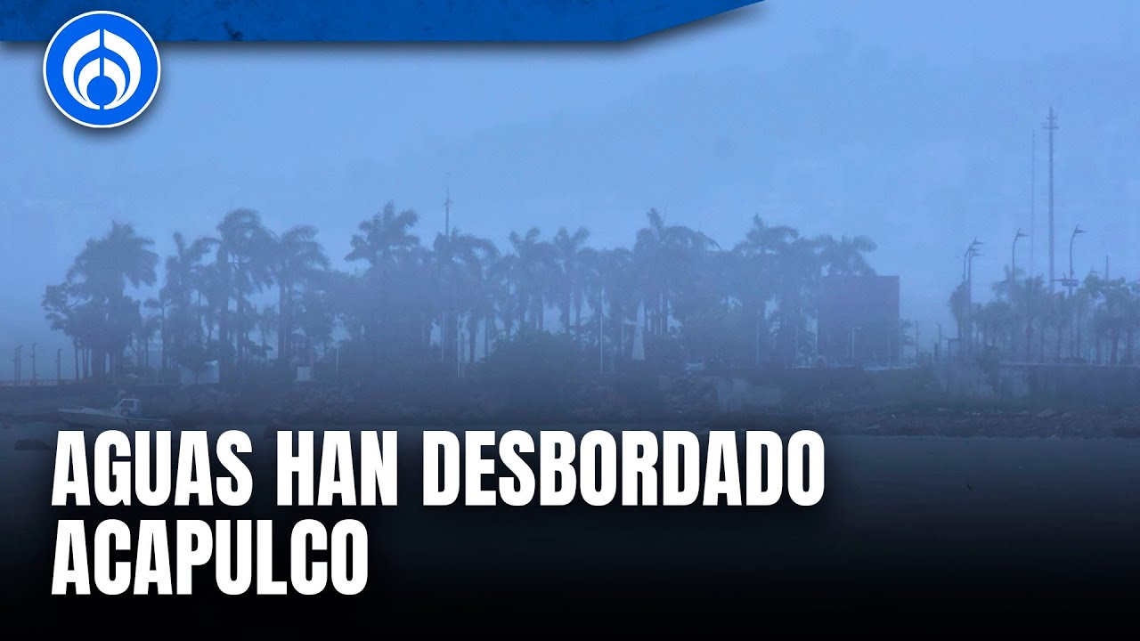 Agua tiene contra la pared a Acapulco tras cinco días de lluvias sin tregua