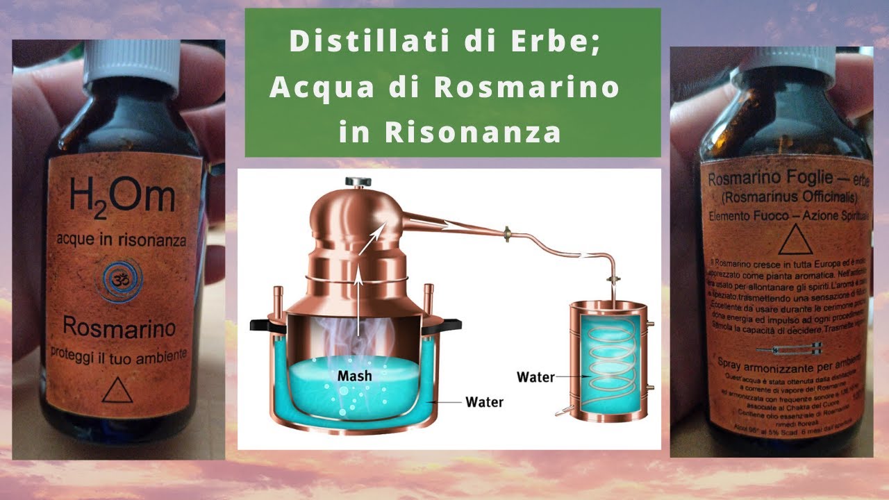 Distillati di Erbe; Acqua di Rosmarino in Risonanza