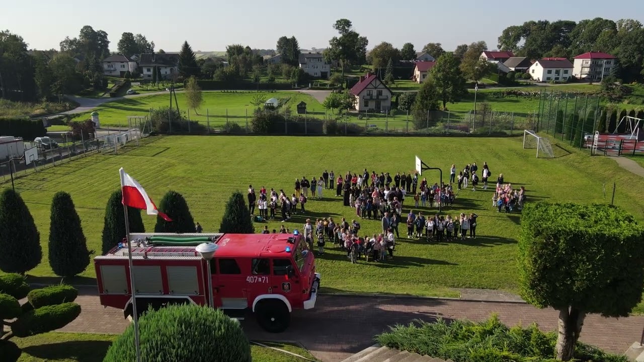 Próba ewakuacyjna w Szkole Podstawowej w Chmielku cz.1