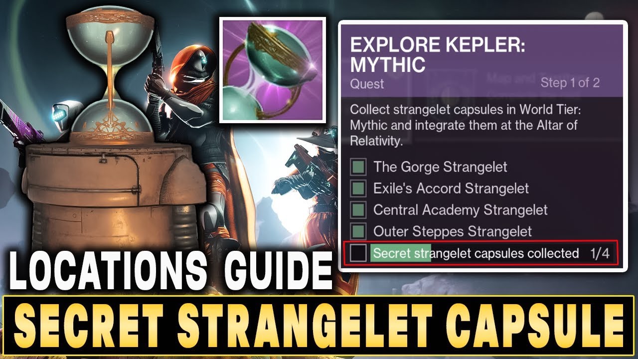 Destiny 2: Secret Strangelet Capsule Locations Guide - Mythic Explore Kepler Quest [ Edge of Fate]