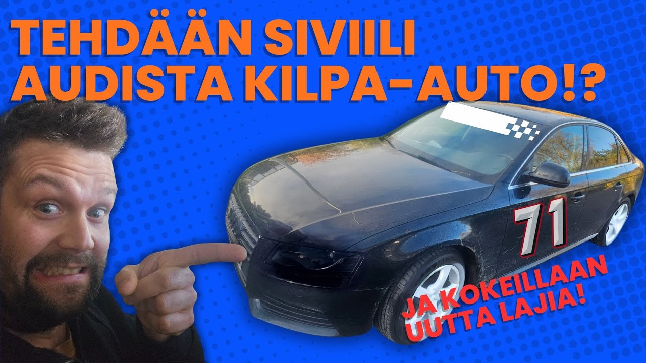 Audi A4 B8 kilpa-autoksi | RK NIKKE Vlogi Nuukan pojan eksytys 2025