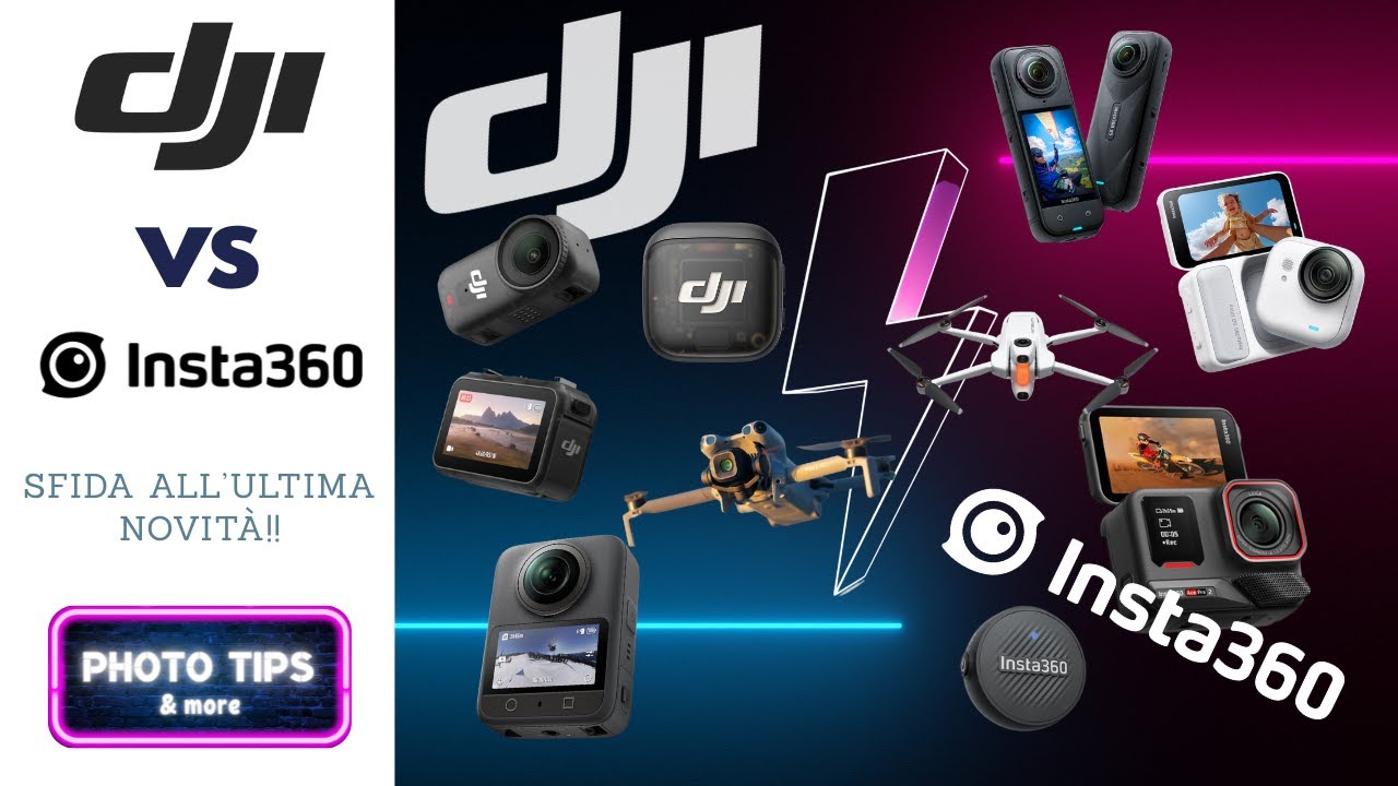 DJI vs Insta360 sfida all'ultima novità! Cosa sta succedendo?