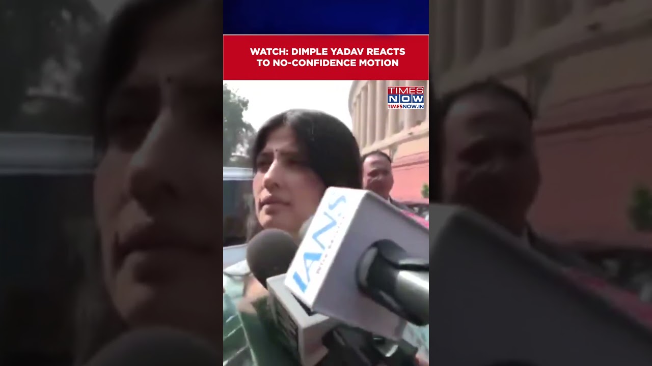 Dimple Yadav Reacts To Opposition's No-Confidence Motion Against LS Speaker Om Birla #shorts