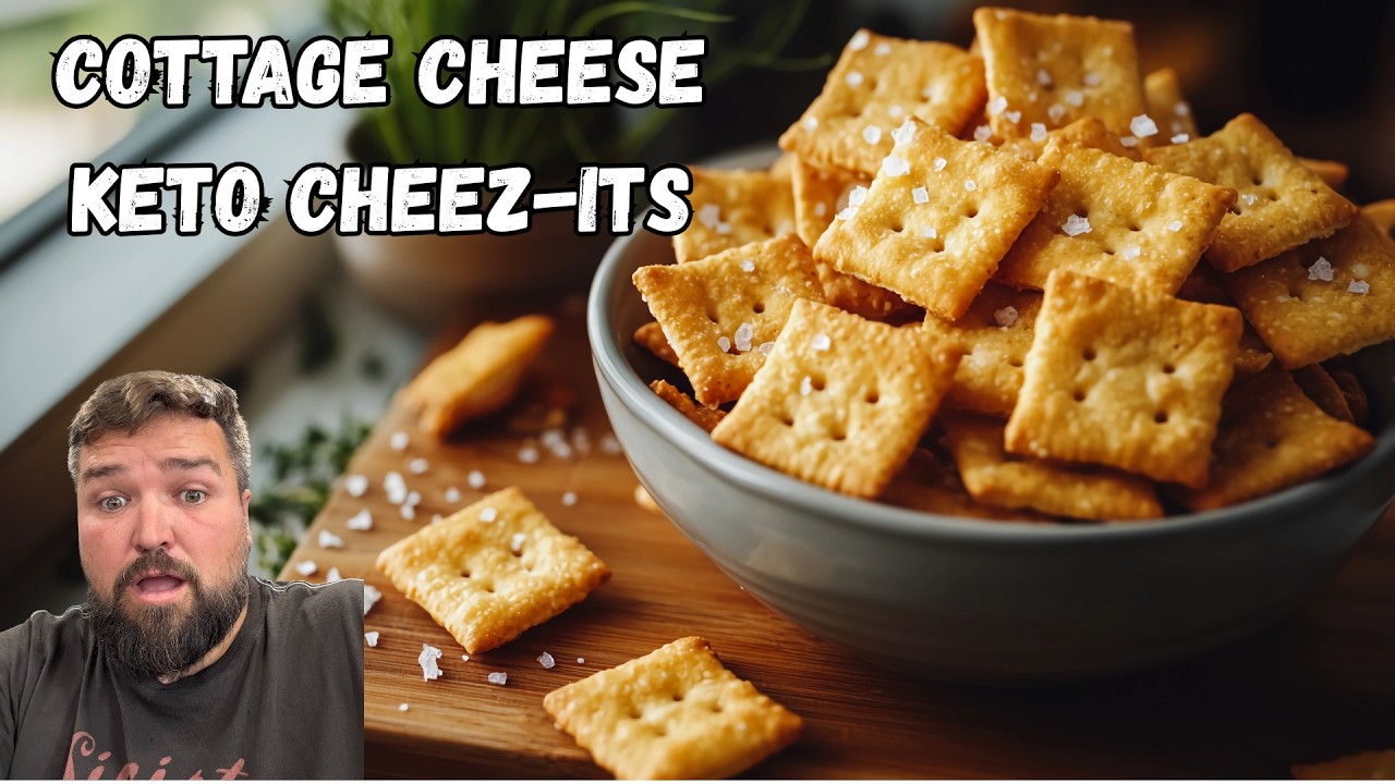 Cottage Cheese Cheez-It Recipe | Keto Cheese Its | Copycat Recipe | Snack Crackers