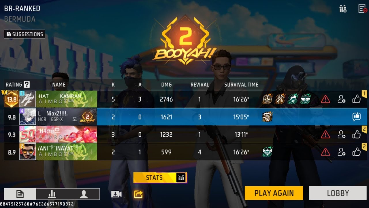 intense Free Fire Battle Royale Rank Gameplay 🔥