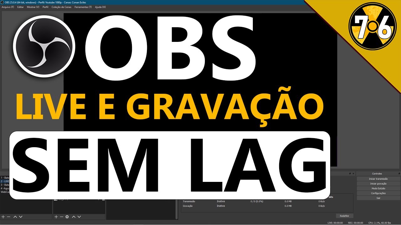 Como Fazer Live e Gravar Vídeo Sem Lag no Obs Studio