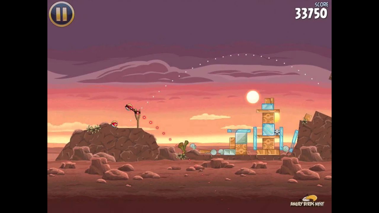 Angry Birds Star Wars 1-10 Tatooine 3-Star Walkthrough